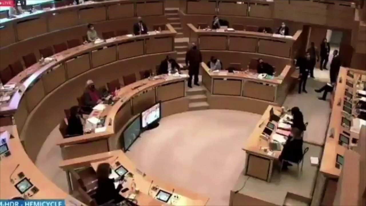 Regardez les images de l'intrusion de militants du mouvement d’extrême droite Action française cette nuit au Conseil régional d’Occitanie où se tenait une assemblée plénière