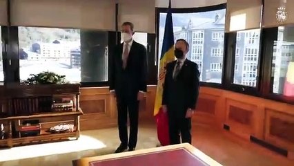 Fin del primer día del viaje de los Reyes Felipe y Letizia a Andorra