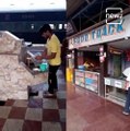 UP Railway Food Stall Caught On Camera Washing Disposable Plates