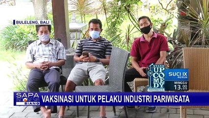 Ditargetkan Jadi Zona Hijau Covid-19, Pelaku Industri Pariwisata Bali Terima Vaksinasi