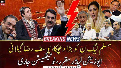 Gillani Appointed Opposition Leader In Senate