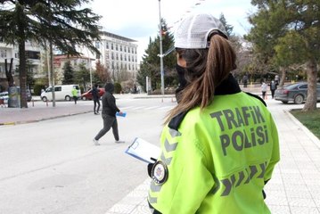 Trafik ekiplerinden drone destekli denetim