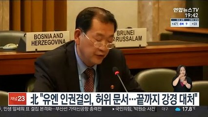 北 "유엔 인권결의, 허위 문서…끝까지 강경 대처"