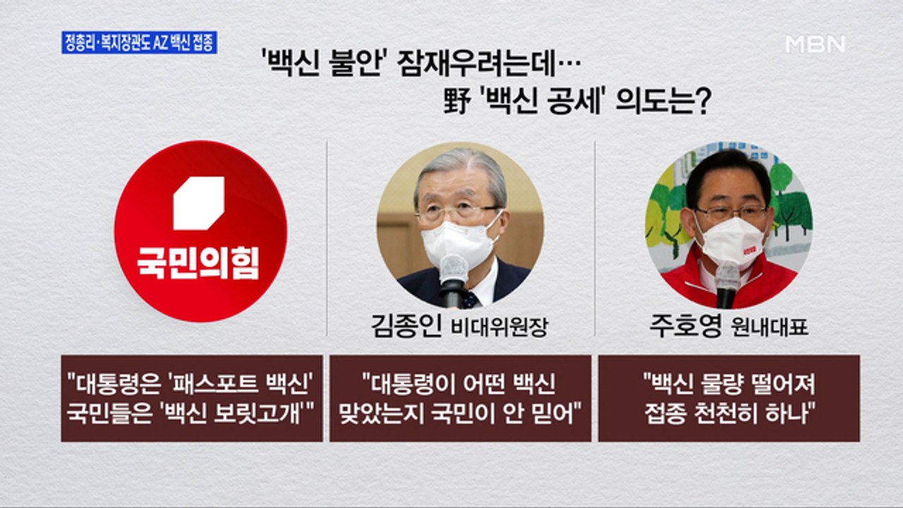 [백운기의 뉴스와이드] 野 '백신 공세' 의도는? / 서울-부산 재보선 쟁점은? /...