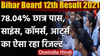 Bihar Board 12th Result 2021: 12वीं का रिजल्ट जारी, 78.04% छात्र हुए पास  | वनइंडिया हिंदी