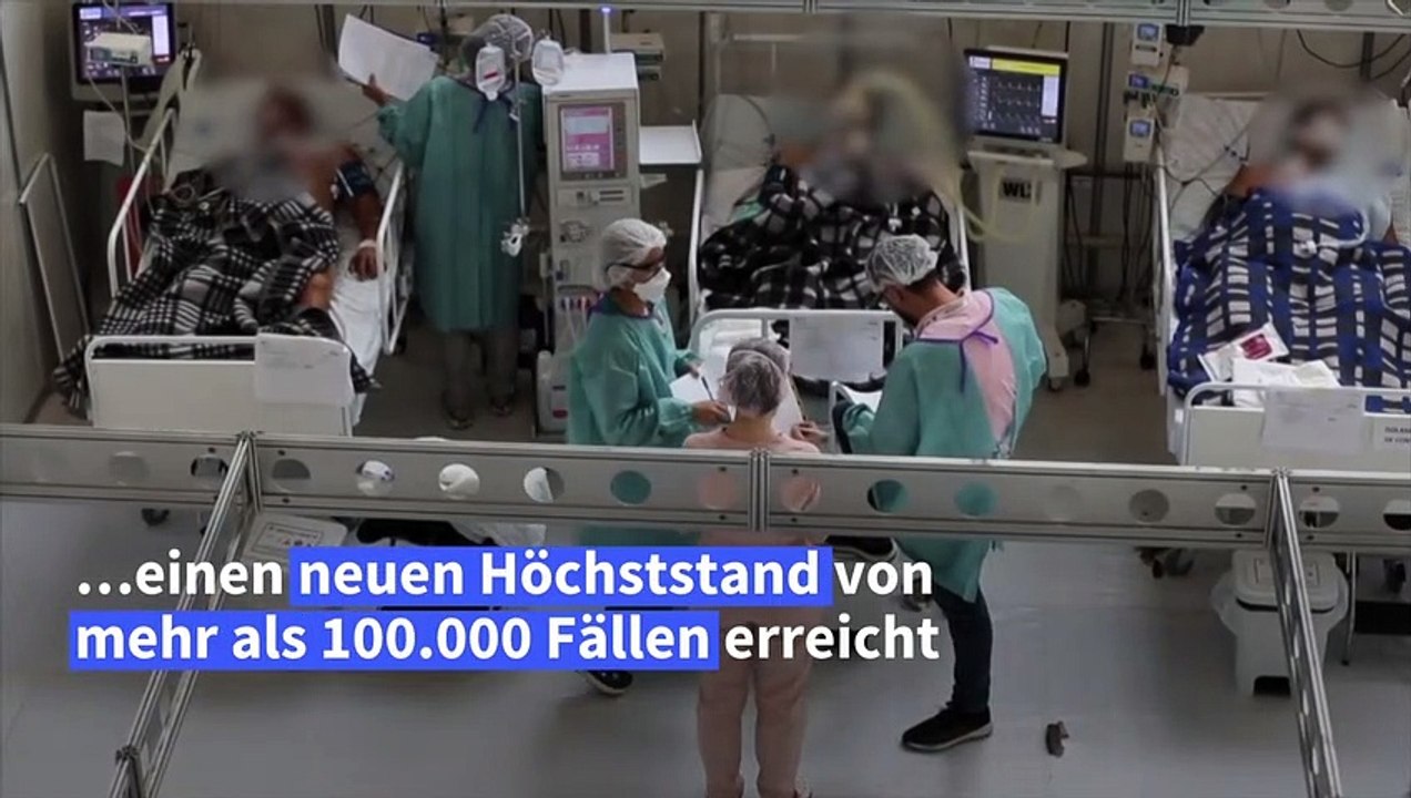 100.000 Corona-Neuinfektionen in Brasilien binnen eines Tages