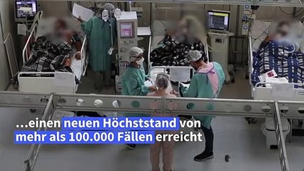 100.000 Corona-Neuinfektionen in Brasilien binnen eines Tages
