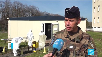 Covid-19 : l'action de l'armée pour désinfecter les lits d'hôpitaux