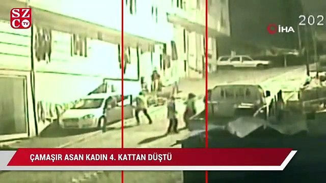 Çamaşır asan kadın 4’ncü kattan düşerek öldü