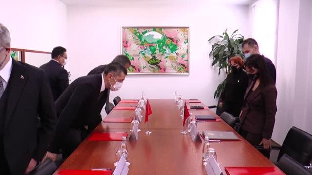 Milli Eğitim Bakanı Selçuk, Arnavutluk Eğitim Gençlik ve Spor Bakanı Kuşi ile görüştü