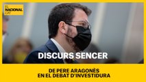 Discurs sencer de Pere Aragonès en el debat d'investidura