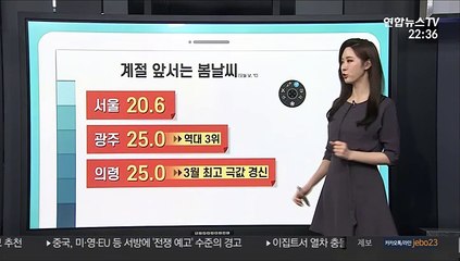 [날씨클릭] 주말 전국 봄비…제주·해안 강한 비바람