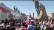 Decenas de muertos y heridos en accidente ferroviario en Egipto