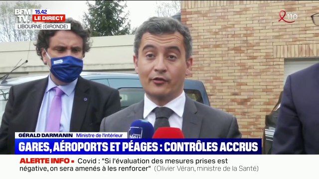 Contrôles renforcés: Gérald Darmanin annonce la mobilisation de 90.000 policiers et gendarmes sur les péages d'autoroutes, dans les gares, dans le aéroports