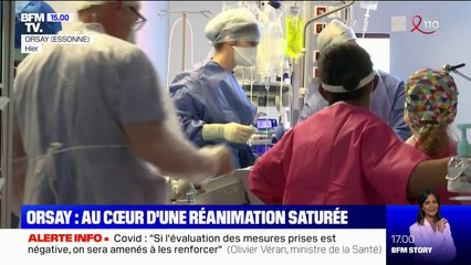 À Orsay, les réanimations saturent et accueillent désormais des patients quarantenaires