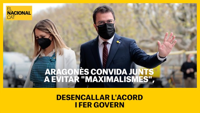 Aragonès convida Junts a evitar maximalismes , desencallar l'acord i fer Govern
