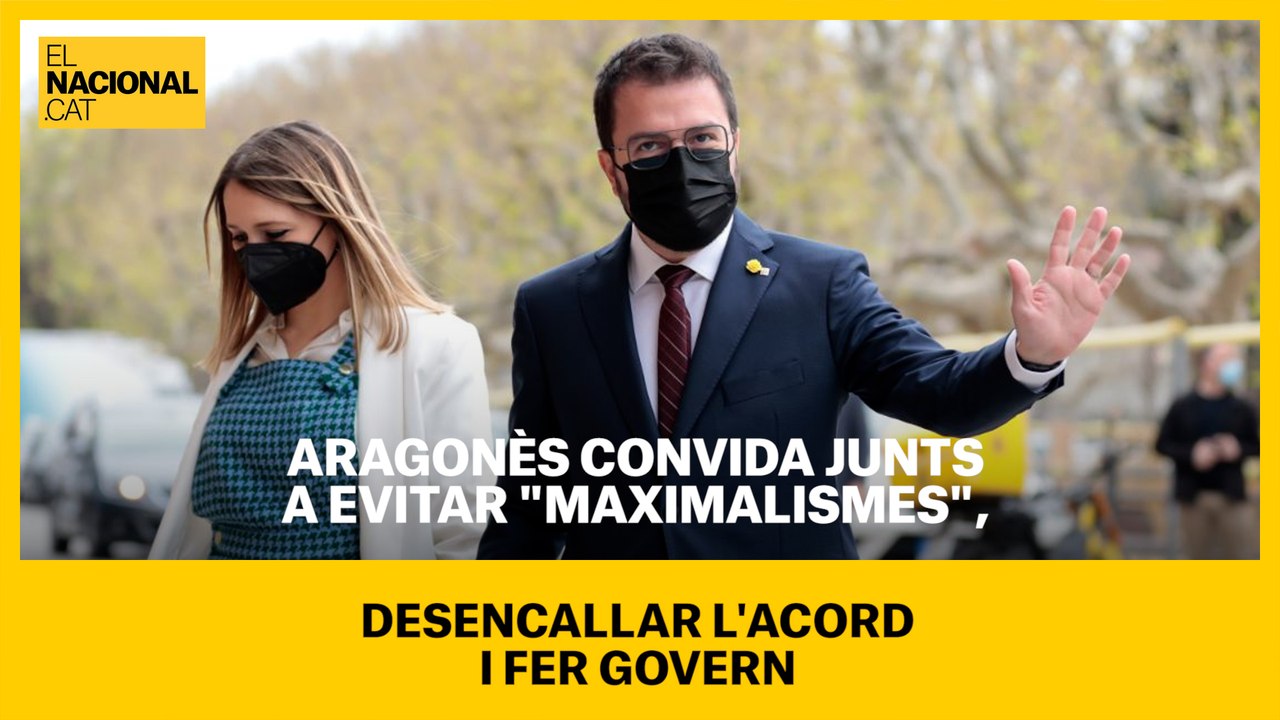 Aragonès convida Junts a evitar "maximalismes", desencallar l'acord i fer Govern