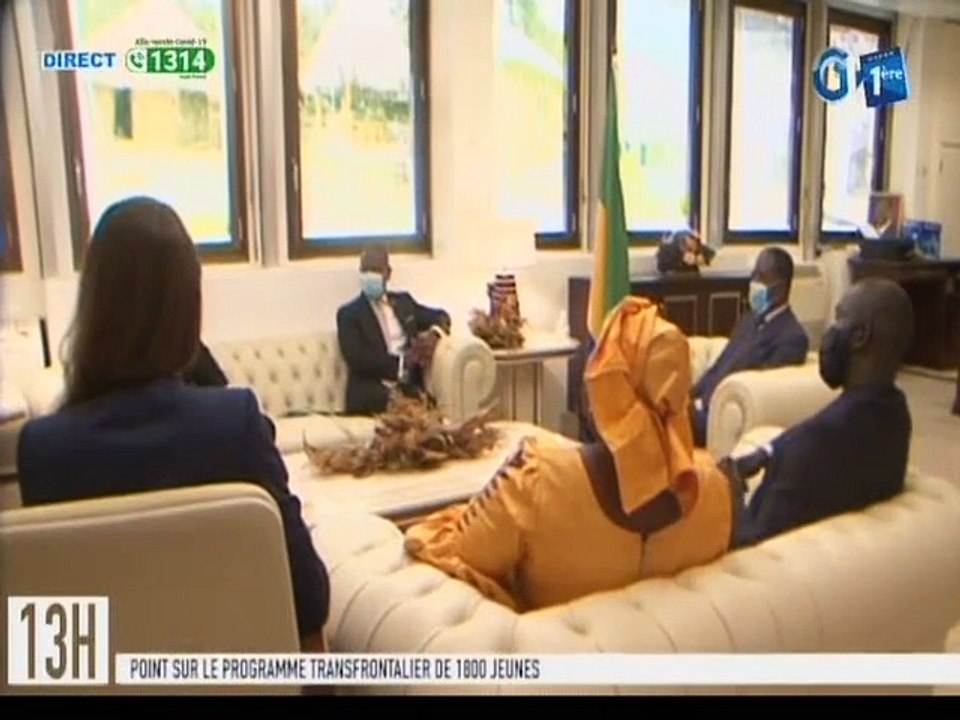 RTG - Echange entre le ministre de la décentralisation et les représentants de l’Unesco et l’OIF pour un point sur le programme transfrontalier de 1800 jeunes