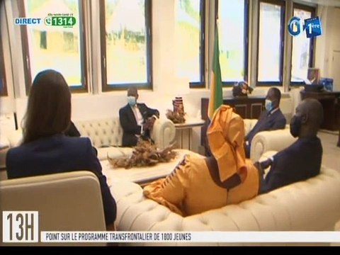 RTG - Echange entre le ministre de la décentralisation et les représentants de l’Unesco et l’OIF pour un point sur le programme transfrontalier de 1800 jeunes