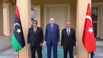 Son dakika haberi! Cumhurbaşkanı Erdoğan ve Libya Başkanlık Konseyi Başkanı el-Menfi ile bir araya geldi