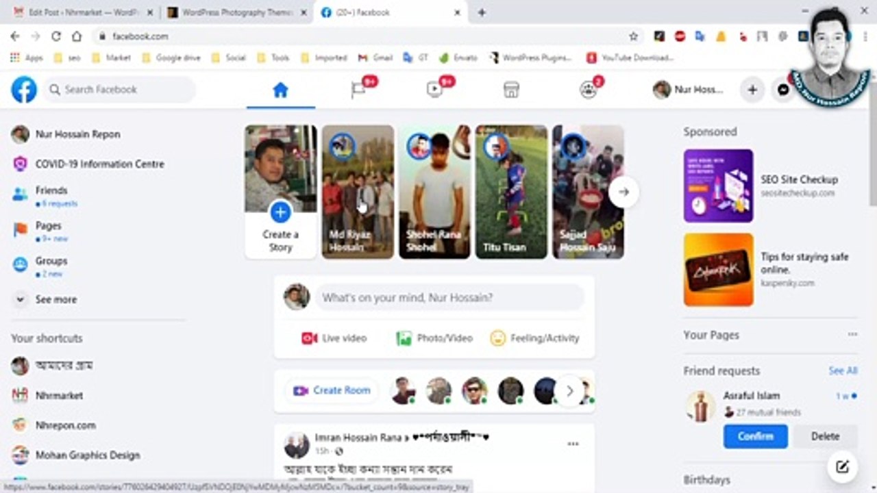 How to download video from facebook story - download facebook stories - NH Repon