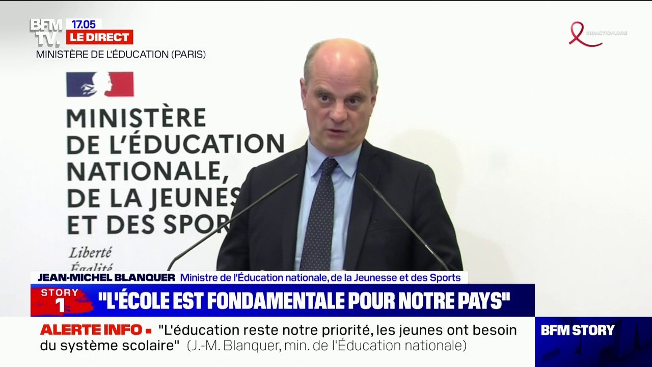 Jean-Michel Blanquer: "200.000 tests salivaires ont été réalisés" la semaine dernière dans les établissements scolaires