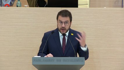 Discurs d'Aragonès contra el feixisme