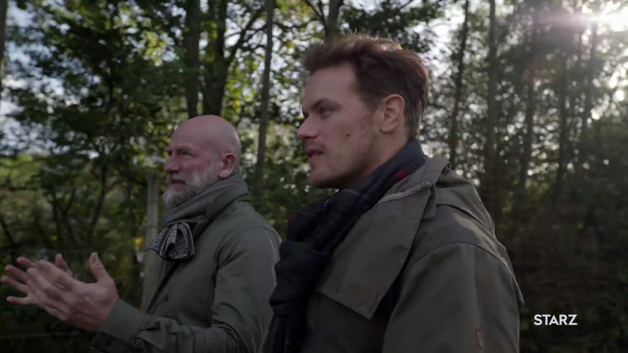 "Men in Kilts" Exclusive Clip: Sam Heughan Reunites with "Outlander" Co-Star