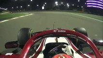 Kimi Räikkönen spins and loses  his front wing FP2  Bahrain GP 2021