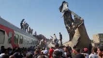 Egypte : collision entre deux trains, au moins 32 morts et et une soixantaine de blessés
