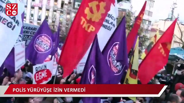 “Kararı geri çek, sözleşmeyi uygula” diyen kadınlar Kadıköy’de toplandı