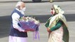 PM receives warm welcome by Indian diaspora in Bangladesh