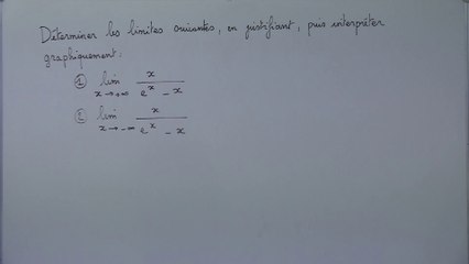 Limite d'une fonction avec une forme indéterminée - Terminale