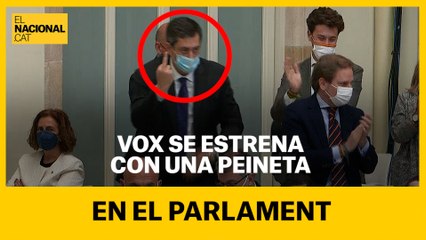 VOX SE ESTRENA CON UNA PEINETA EN EL PARLAMENT
