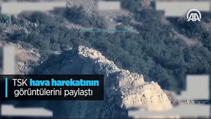 TSK hava harekatının görüntülerini paylaştı