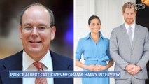 Prince Albert Criticizes Meghan Markle and Prince Harry's Oprah Winfrey Interview