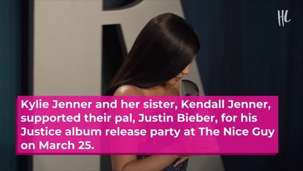 Kylie Jenner Rocks Wildly Sexy Sheer Jumpsuit For Justin Bieber’s Album Party