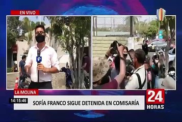 La Molina: Sofía Franco salió de la comisaría a bordo de un patrullero