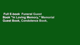 Full E-book  Funeral Guest Book 