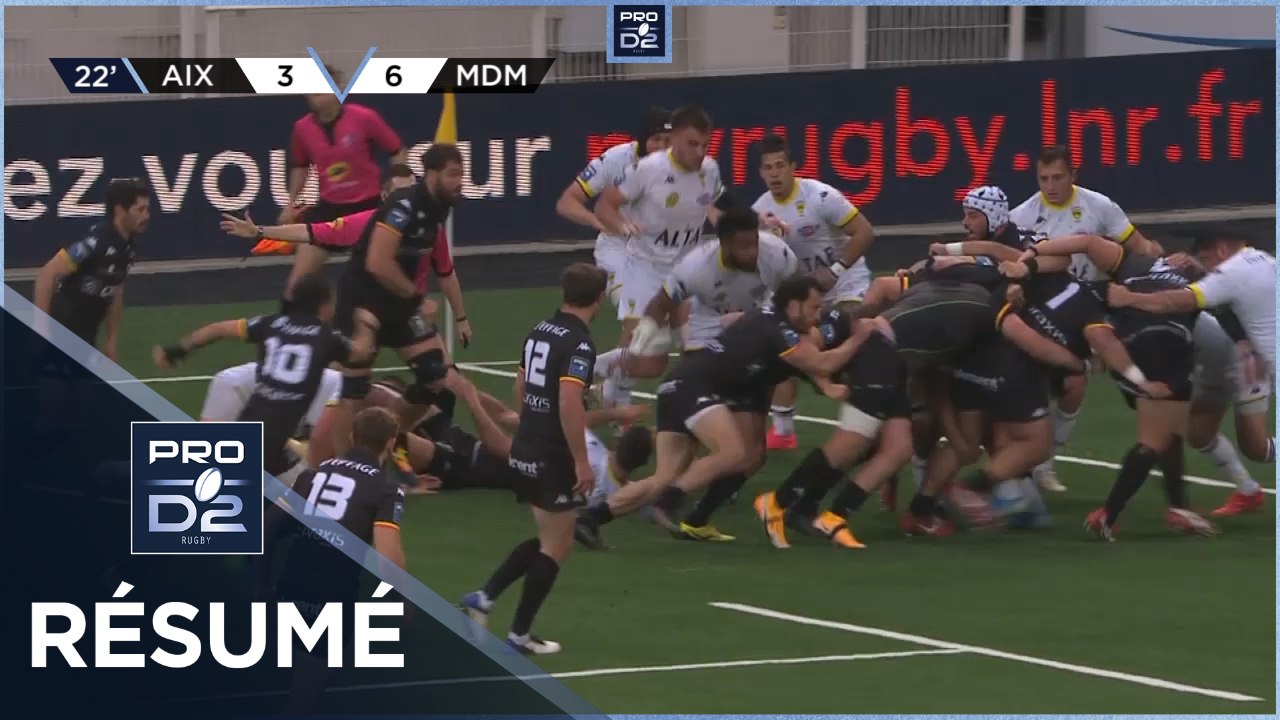 PRO D2 - Résumé Provence Rugby-Stade Montois: 16-18 - J24 - Saison 2020/2021