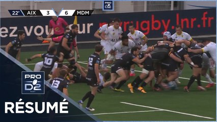 PRO D2 - Résumé Provence Rugby-Stade Montois: 16-18 - J24 - Saison 2020/2021