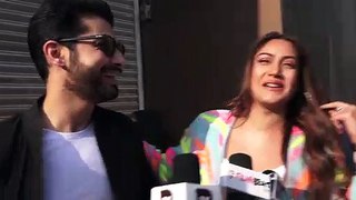 Sharad Malhotra & Surbhi Chandna  Promoting their first music video  BEPANAH PYAAR