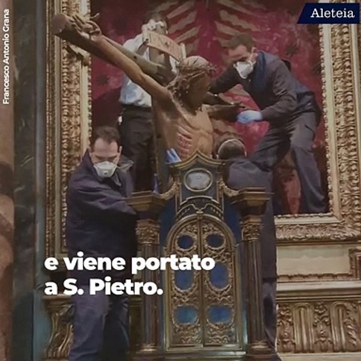 Il Crocifisso di San Marcello in Vaticano  per la pandemia