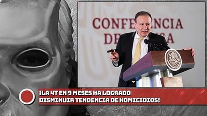 ¡La 4T en 9 meses ha logrado disminuir tendencia de HOMICIDIOS!