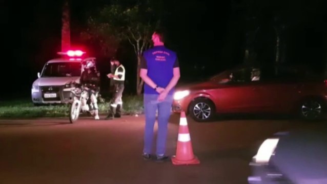 Toque de Recolher: Operações de trânsito são realizadas em Cascavel na noite desta sexta-feira