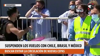 Por nuevas cepas, desde mañana quedan suspendidos los vuelos de Brasil, Chile y México