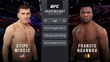 Francis Ngannou  VS Stipe Miocic UFC 260