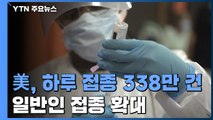 美, 하루 백신 접종 338만 건 새 기록...일반인 접종 확대 / YTN