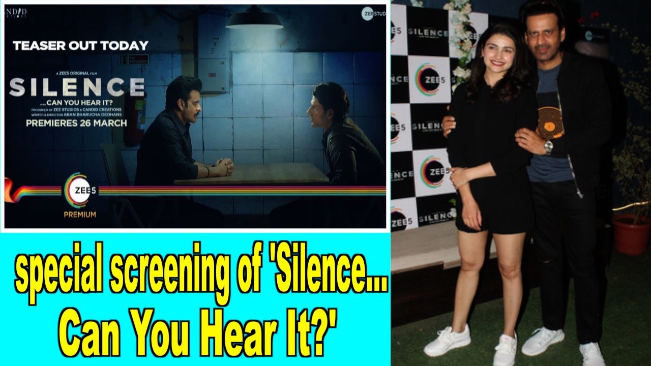 Manoj Bajpayee, Prachi Desai attend special screening of  'Silence... Can You Hear It?'