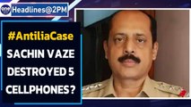 Ambani bomb threat case: Sachin vaze admits destroying cellphones to NIA | Oneindia News